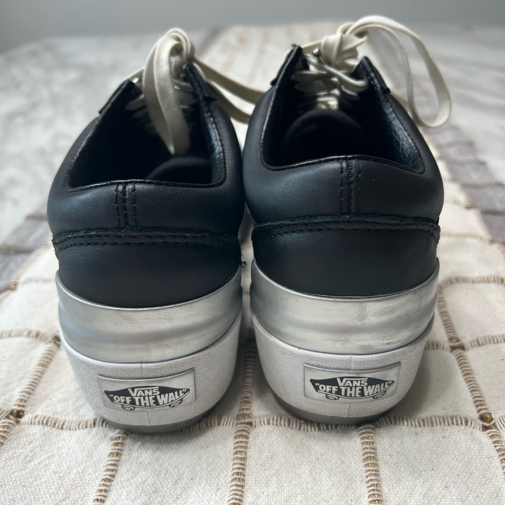 Vans Black and White Kids Sneakers - Picture 4 of 6